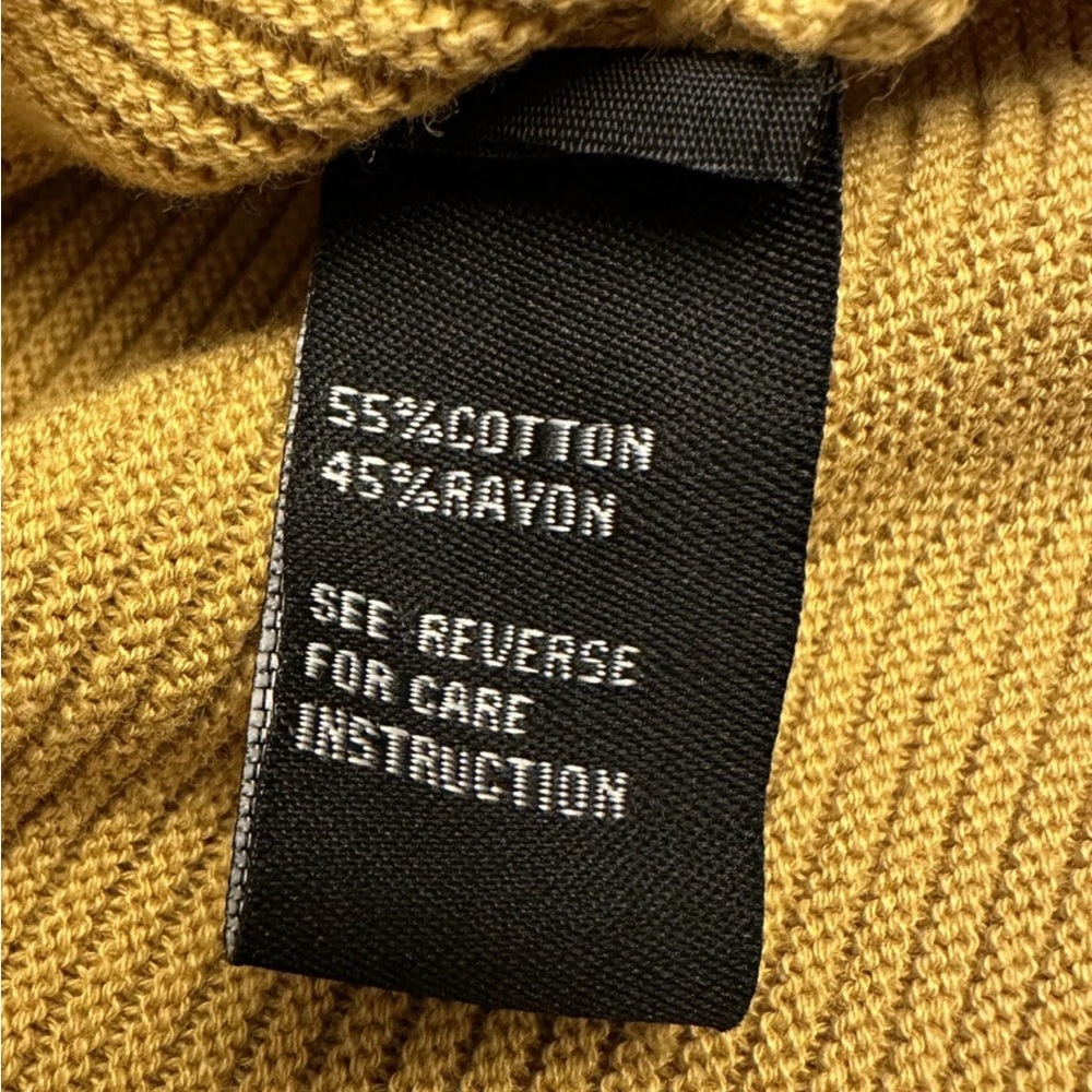 CLICHE by MICHELLE NICOLE Sweater Womens Size Small Yellow Gold 3/4 Sleeves - Picture 6 of 11